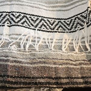 Authentic Mexican Fringe Throw Blanket